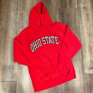 Vintage 90s Y2K Ohio State Buckeyes Steve and Barry’s Hoodie Sweatshirt